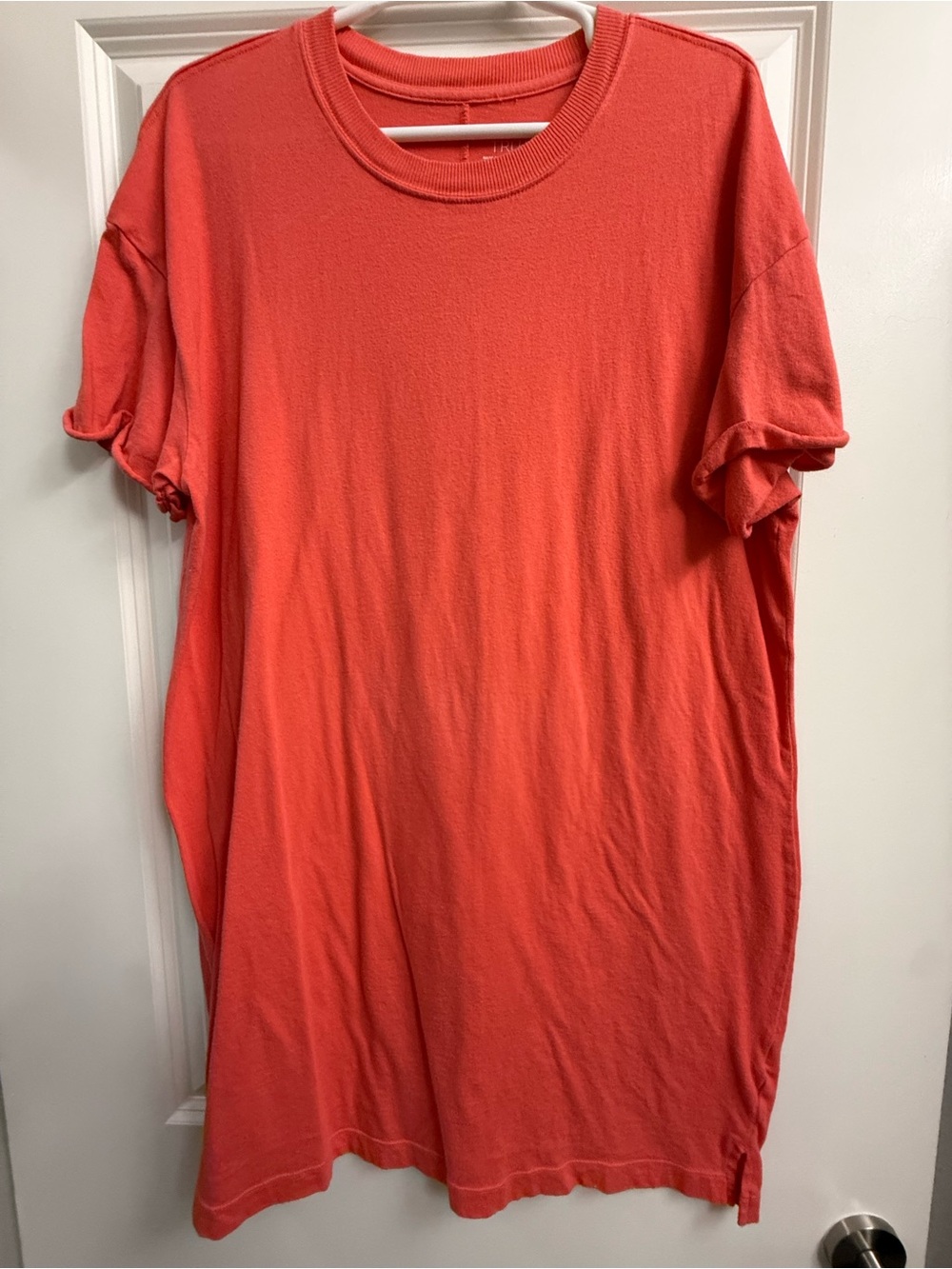 Time and Tru Coral Short Sleeve Crewneck Tee